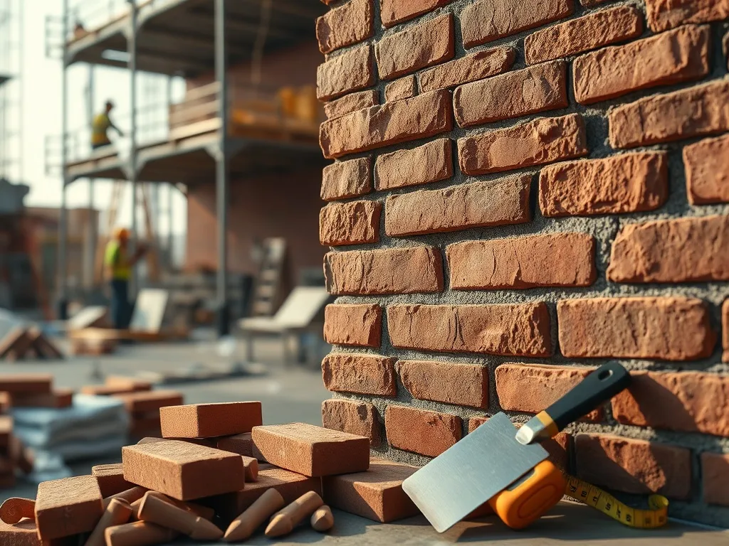 Cegła na ścianę: cena za m2 robocizny w 2024 roku